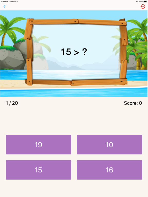 First Grade Math Quiz iPad screenshot 6 - Education app