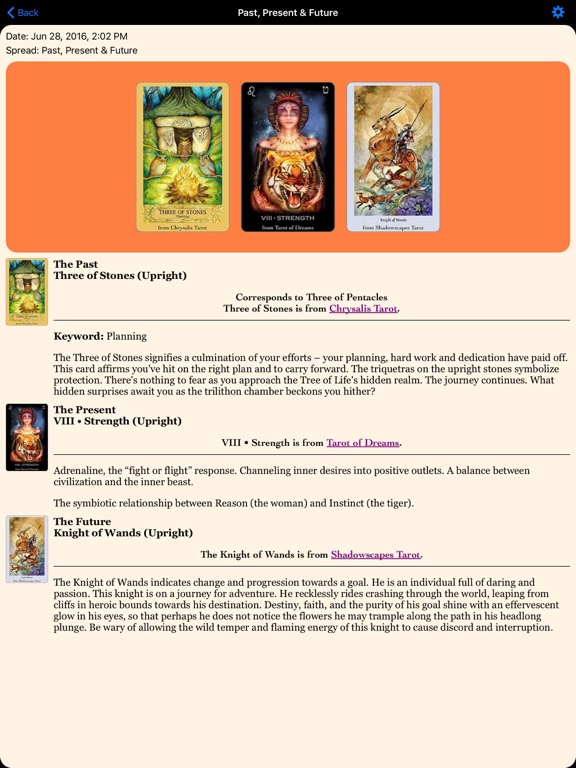 Fool’s Dog Tarot & Divination iPad screenshot 4 - Entertainment app