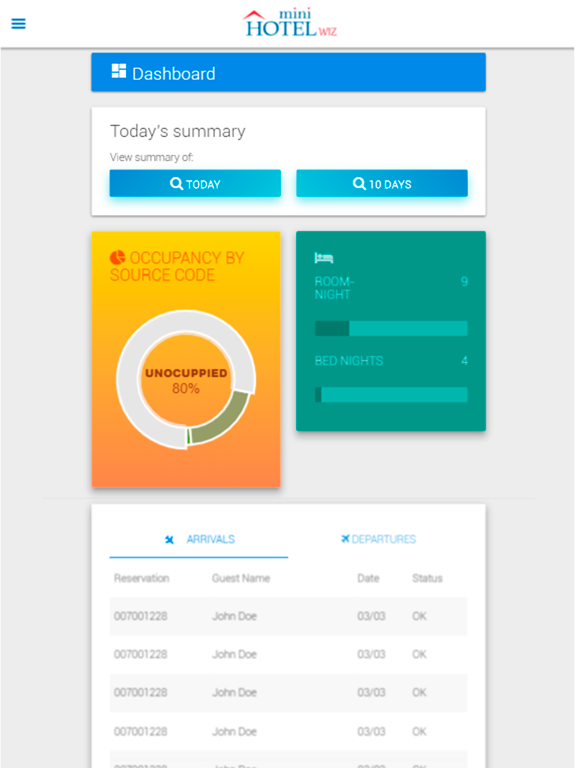 Screenshot #4 pour Minihotel PMS