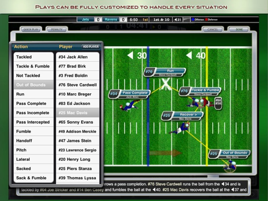 Screenshot #5 pour iScore Football Scorekeeper