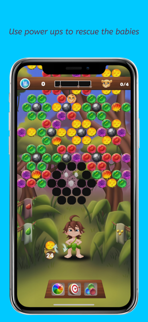 Kid Tarzan Bubble POP Shooter Screenshot