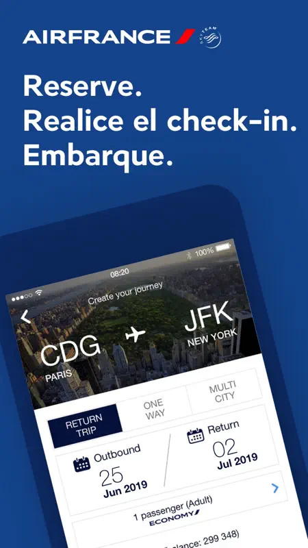 Air France - Reservar un vuelo screenshot 1 of 5