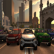 Indian car traffic racing  3d