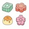 This is a Drag the mooncake color area game