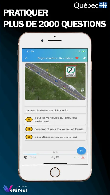 Examen Théorique SAAQ screenshot 6 of 10