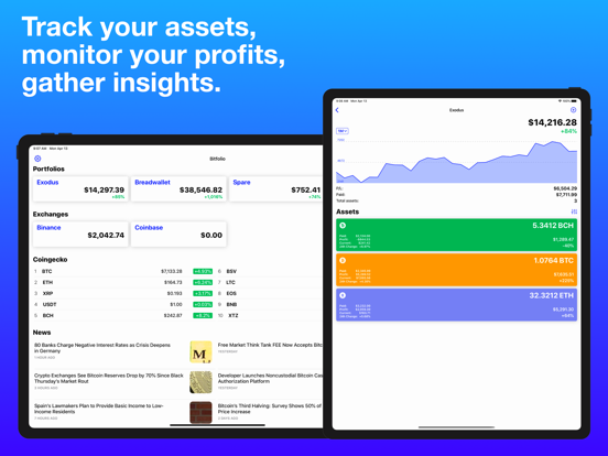 Screenshot #4 pour Bitfolio - crypto portfolio
