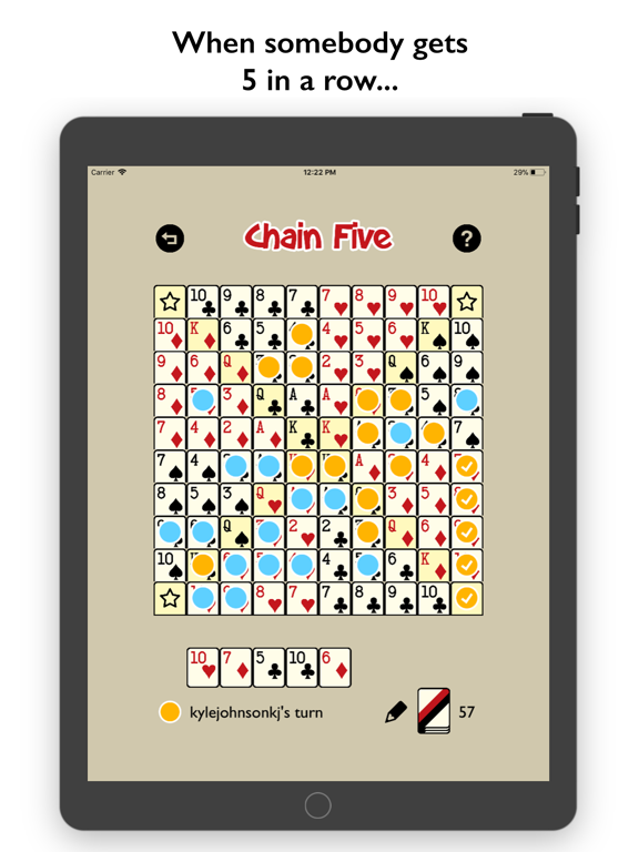 Chain Five iPad screenshot