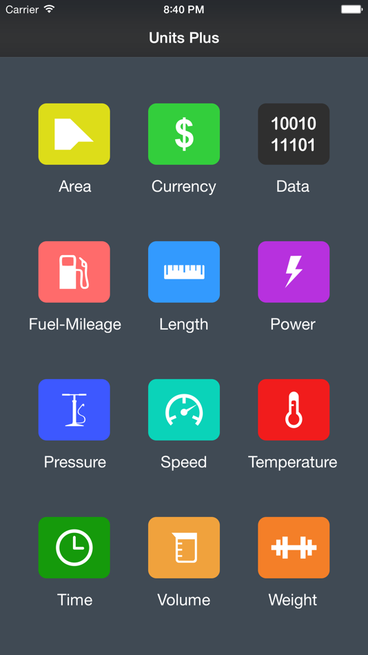 #1. Unit Converter - Best Unit App (iOS) Bởi: Alan Mrvica