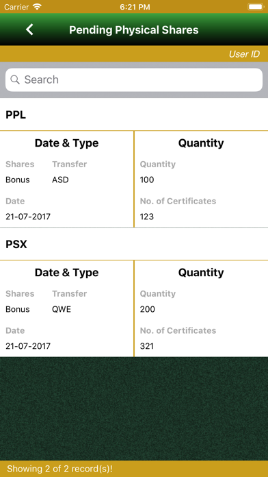 App screenshot