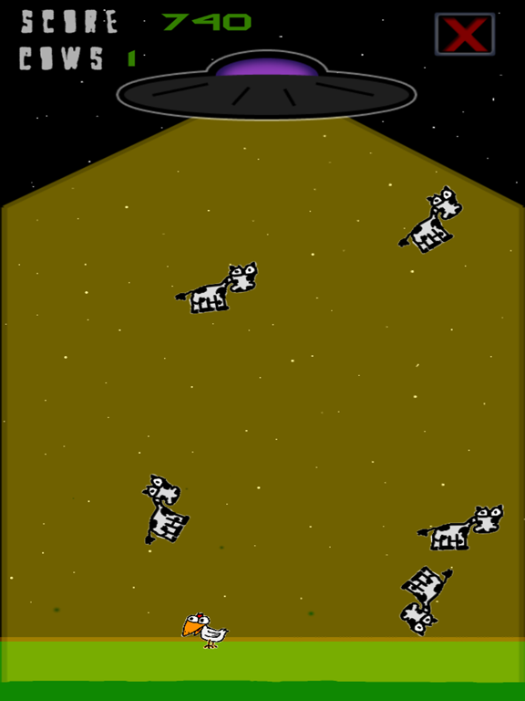 Cows and Aliens iPad screenshot