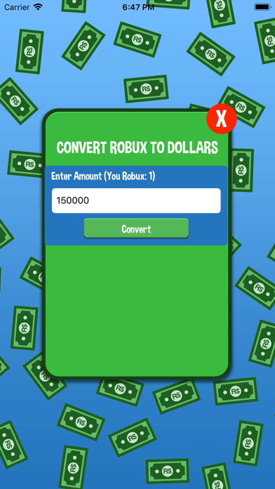 Trivia & Converter for RBX iPhone screenshot 5 - Entertainment app