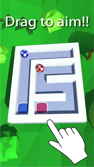 TwoBalls - Swipe Ball Game screenshot 1