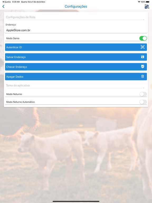 Livestock Status Reader iPad screenshot