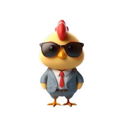 Well-Dressed Chick Stickers