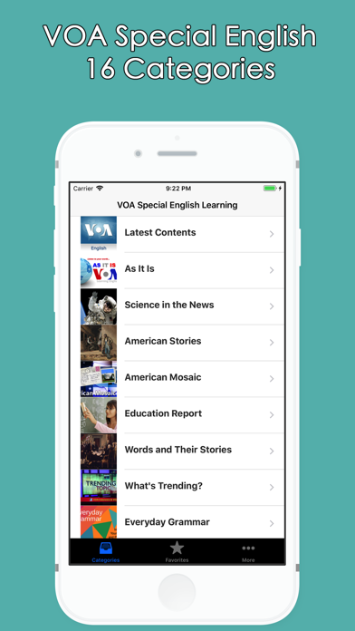 VOA Special English Learning iPhone screenshot