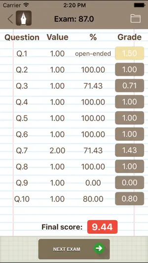 Gradepen screenshot 4