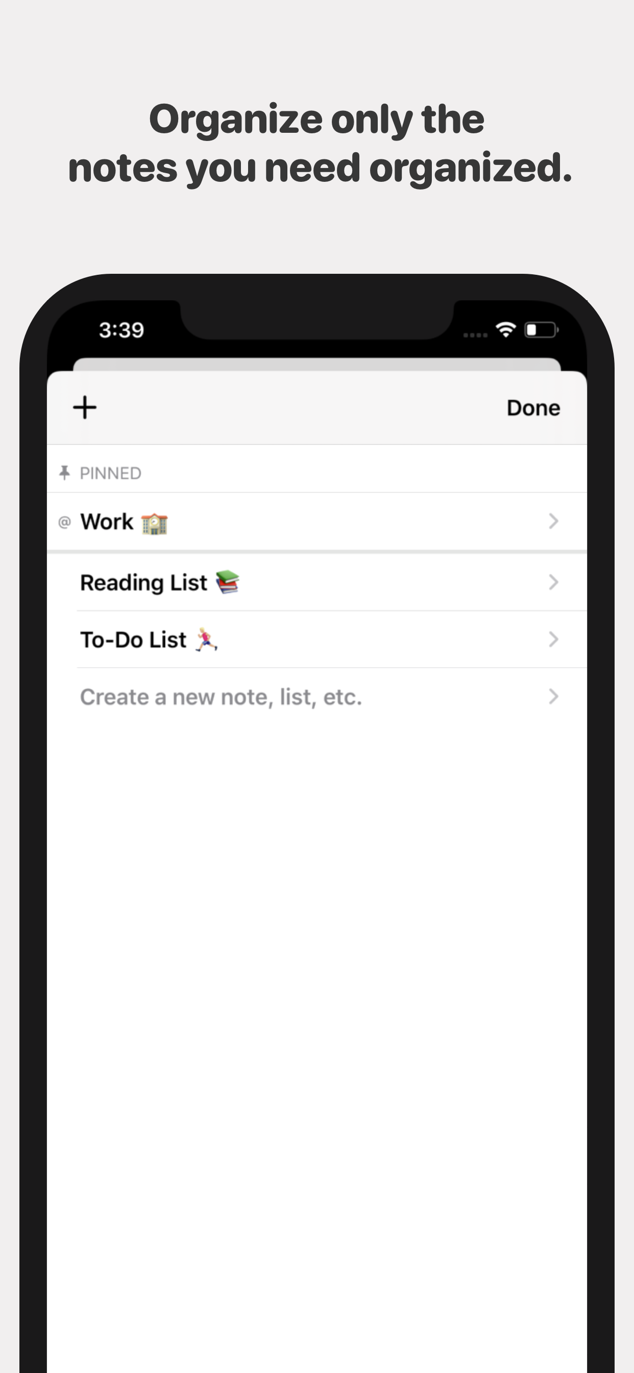 Etc App Notes