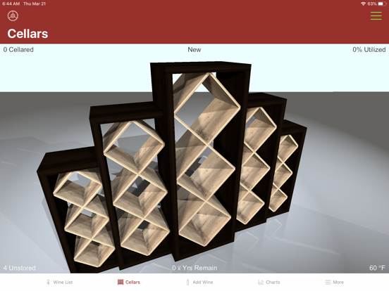 CellarView Wine Cellar Tracker iPad app afbeelding 1