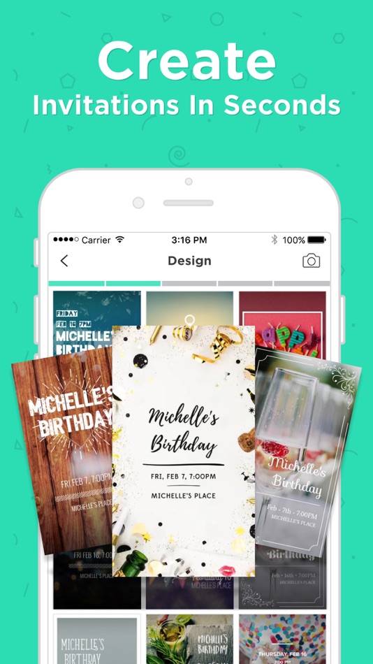 #1. Hobnob Party Invitation Maker (iOS) Bởi: Hobnob Events