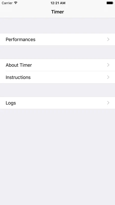 Timer with Sections