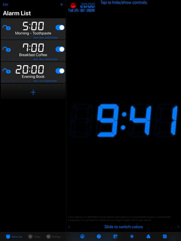 Barcode Alarm Clock iPad screenshot 3