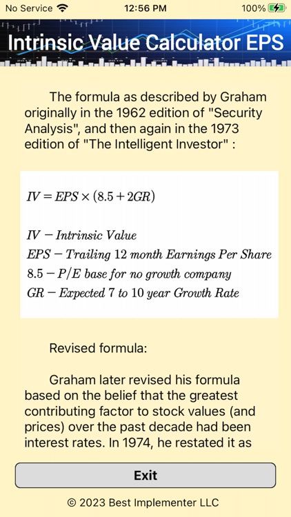 Intrinsic Value Calculator EPS screenshot-6