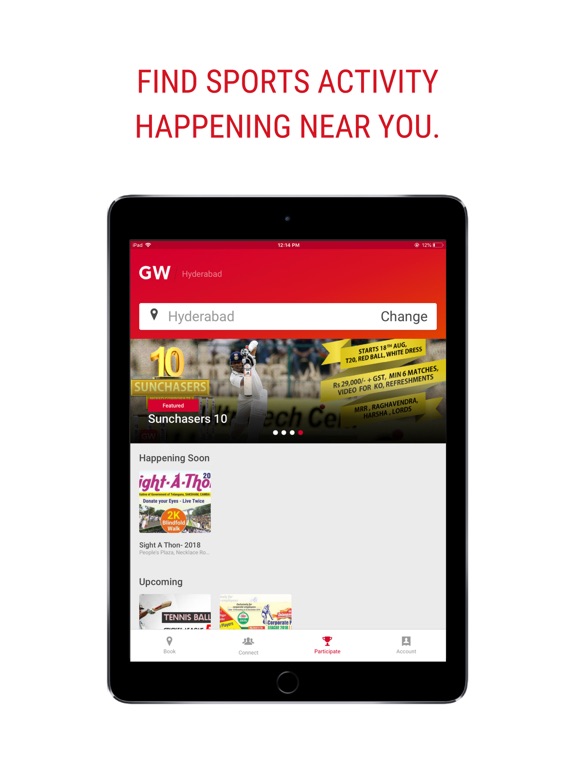GW Sports App iPad screenshot 4 - Sports app
