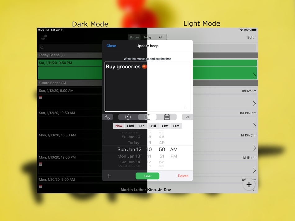 #3. Reminder - Beep Me Pro (iOS) By: Yaniv Kalsky
