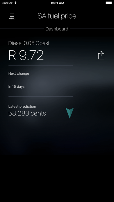 SA Fuel Price Screenshot