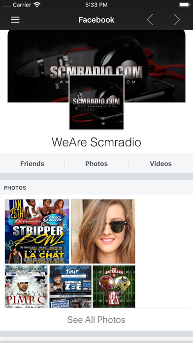 SCM RADIO iPhone screenshot 4 - Music app