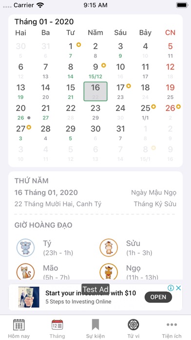Screenshot #3 pour Lịch Vạn Niên 2025 - Cát Tường