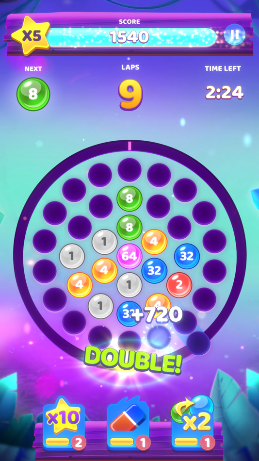 #4. Laps Fuse: Puzzle with Numbers (iOS) Podle: MOBASO