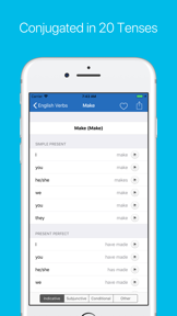 English Verb Conjugator Pro screenshot