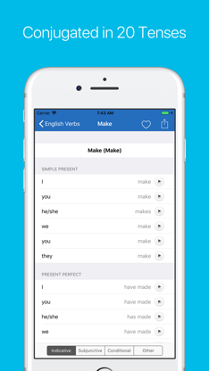 English Verb Conjugator Pro screenshot 3