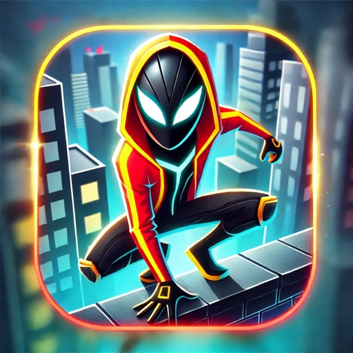 Flying Rope Hero Stick Game icon