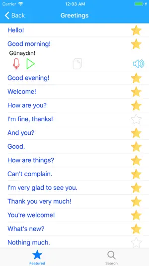 Learn Turkish Language Offline screenshot 2