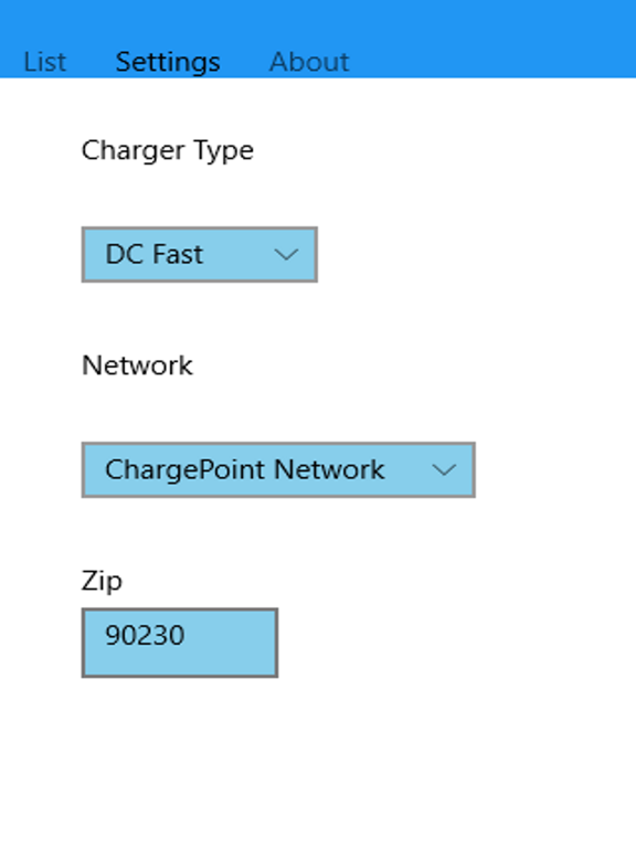 Fast Charge Finder app screenshot 2