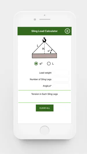 Sling Load Calculator screenshot 1