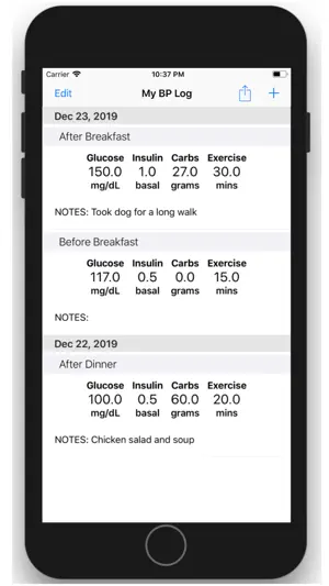 My Glucose Tracker screenshot 3