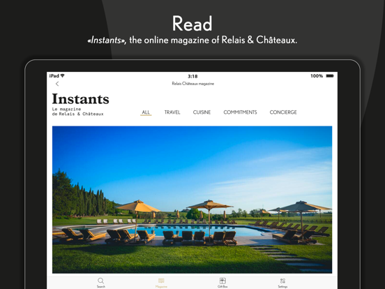 Relais & Châteaux iPad screenshot 6 - Travel app