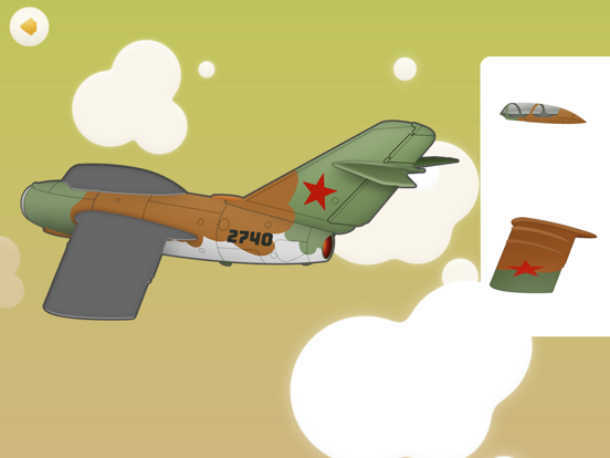 Airplane: Puzzle and Coloring iPad screenshot 8 - Education app