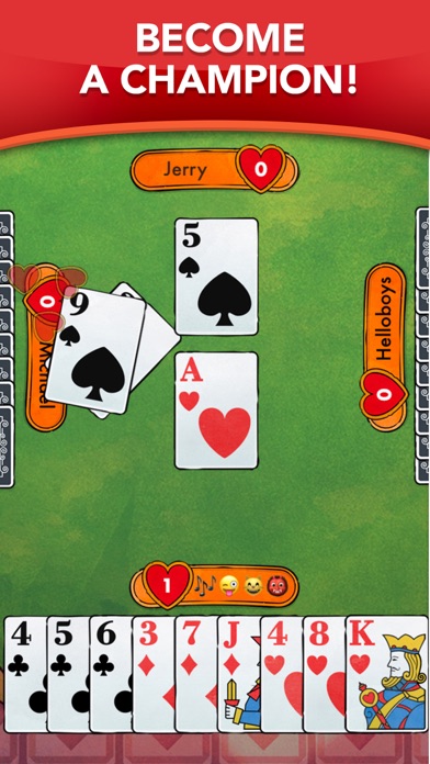 Screenshot #2 pour Hearts - Card Game Classic