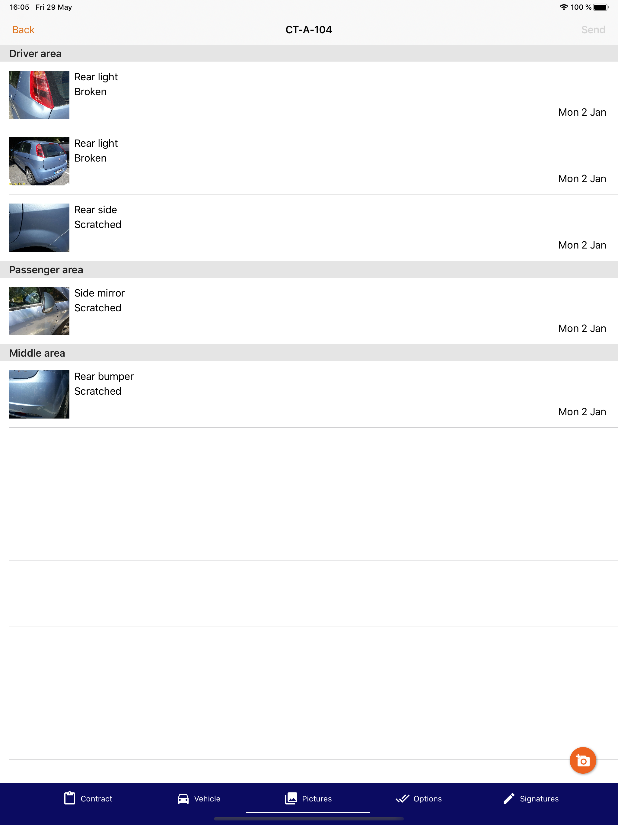 mContracts Car inspection screenshot 9