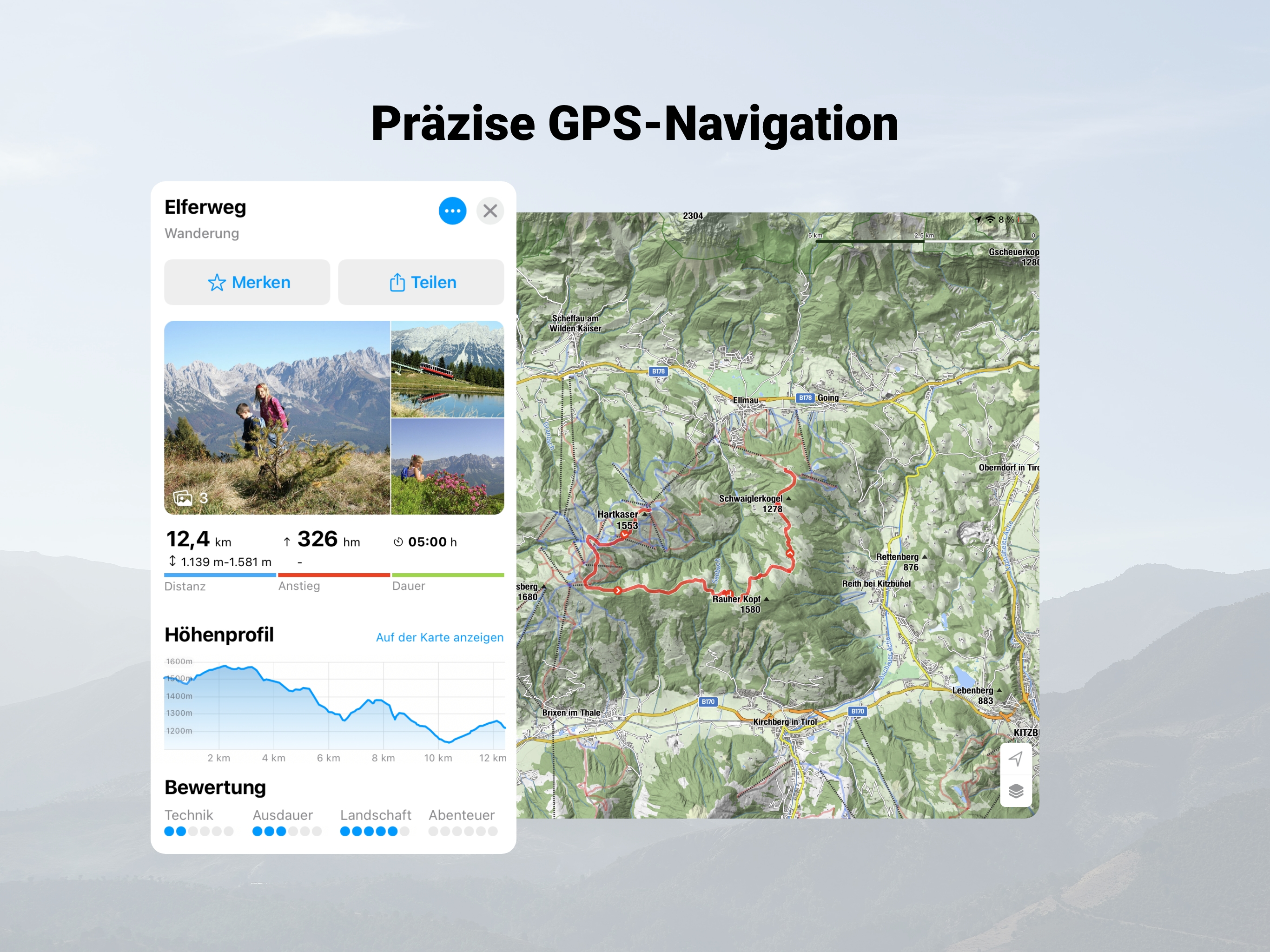 bergfex: Wandern & Tracking