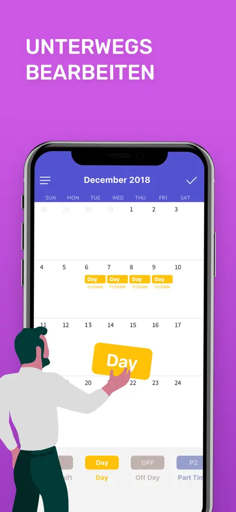 Spoke: Dienstplan kalender