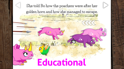 Pink Rhino. Kids Animal Story Screenshot