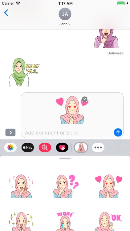 Hijab Girl Cute Stickers