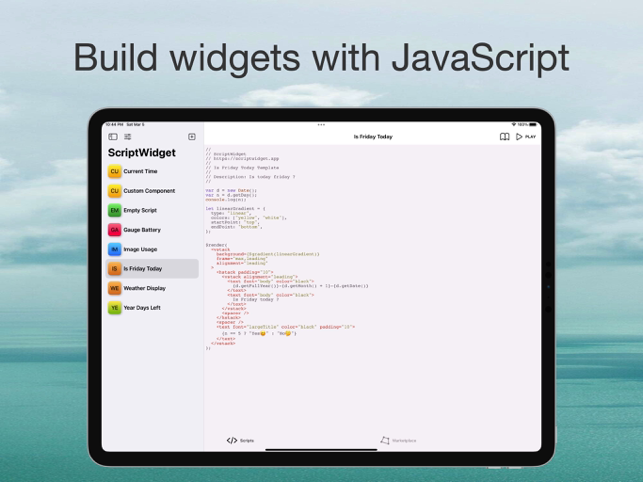 ‎ScriptWidget Screenshot