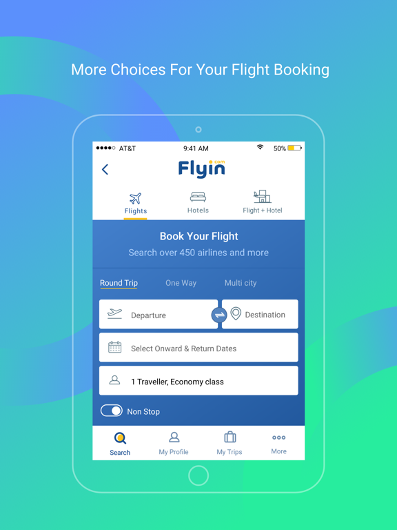 Flyin.com - طيران و فنادق iPad screenshot 2 - Travel app