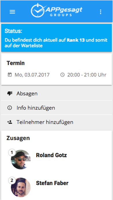 Screenshot #1 pour APPgesagt GROUPS